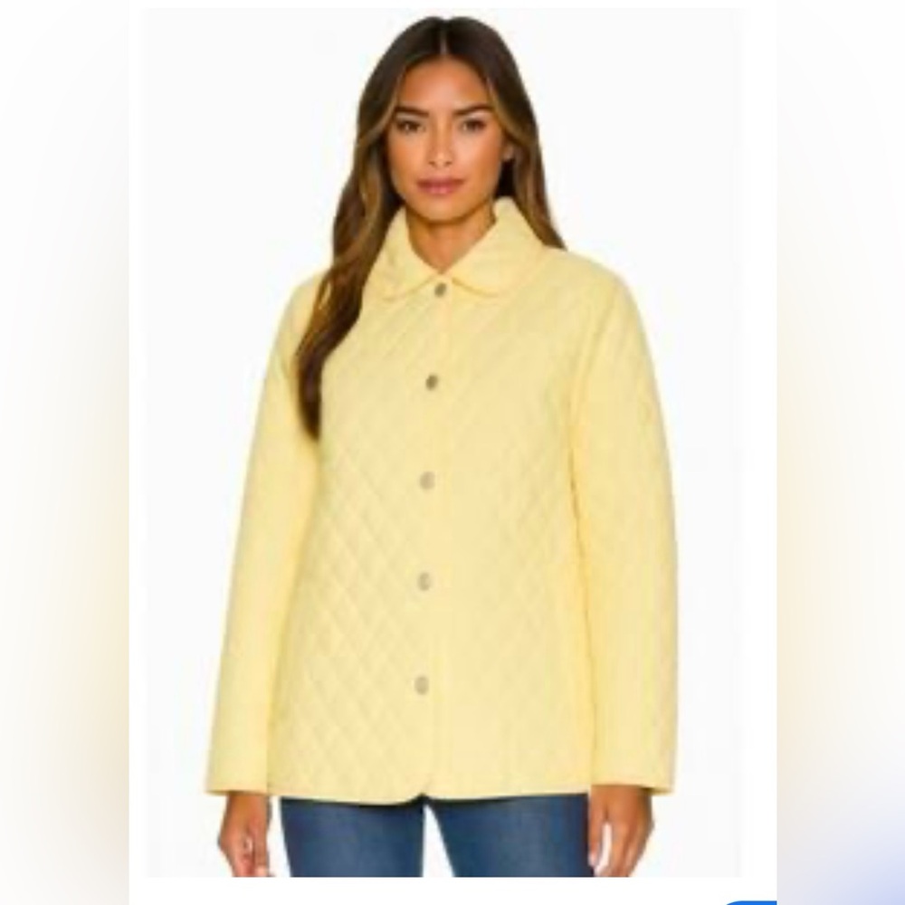 Burberry Yellow Quilted Jacket M